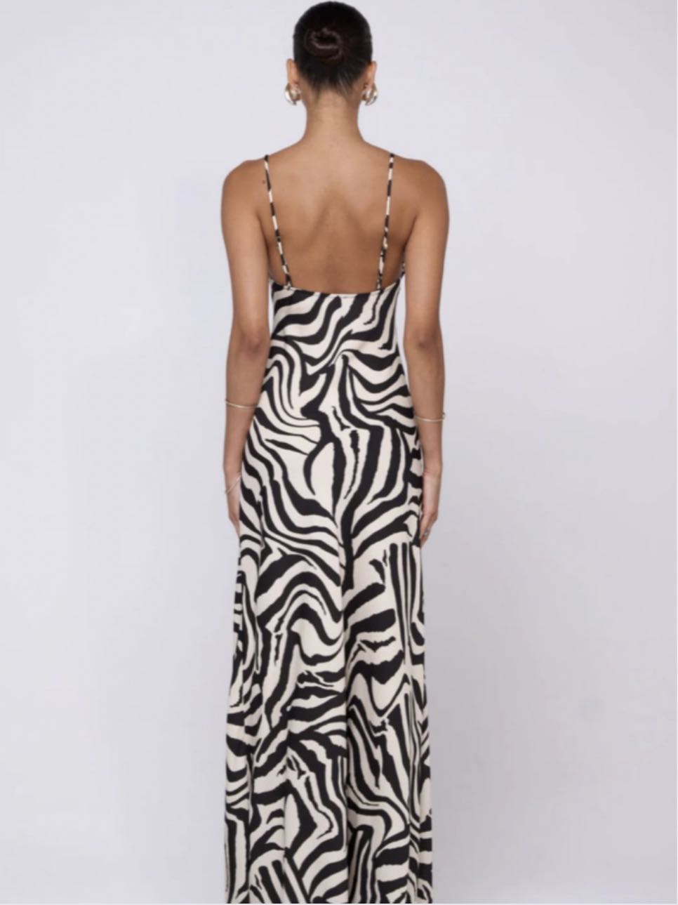 Zebra Print Slip Dress