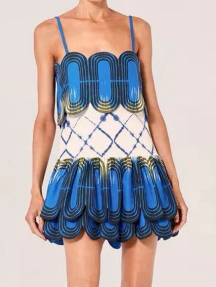 Blue Mini Alexis Dress