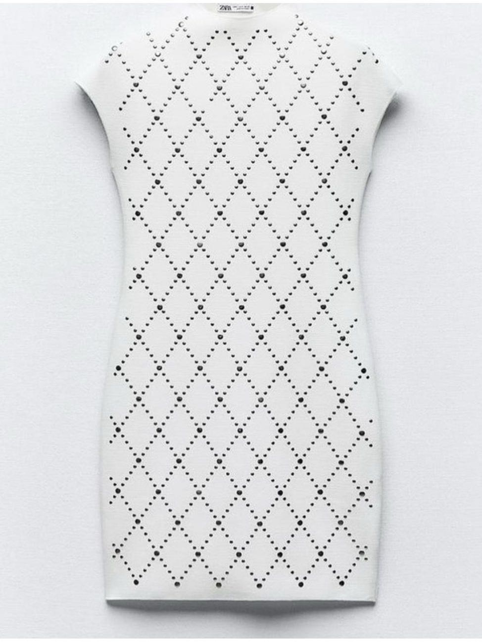 Studded White Mini