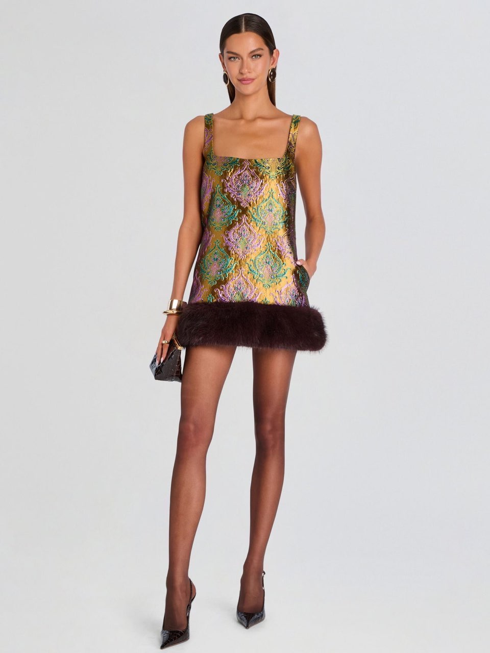 Retrofete Runway Collection SULVIE BROCADE DRESS