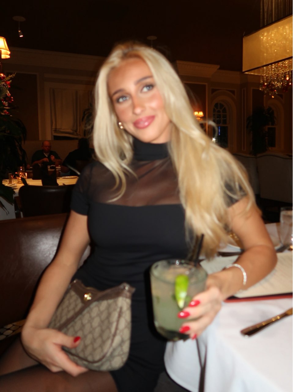 Black mini dress