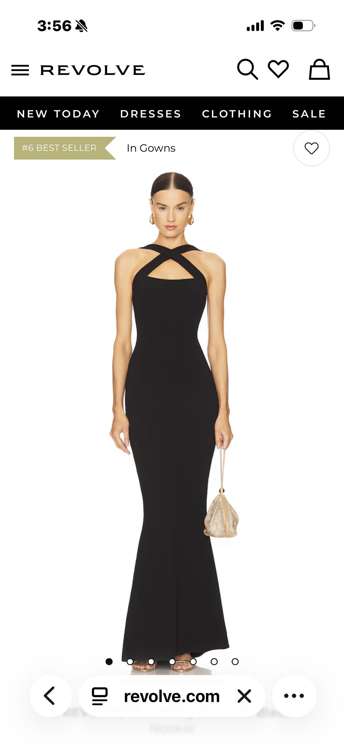 Revolve Black Gown