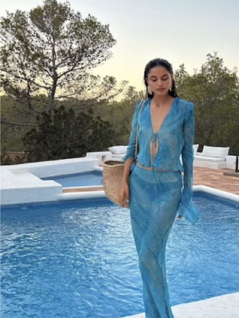 Blue Sheer Two-Piece Set