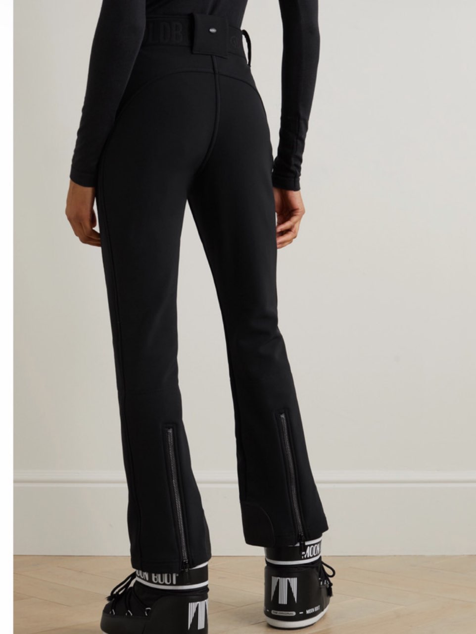 Black Flared Ski Pants