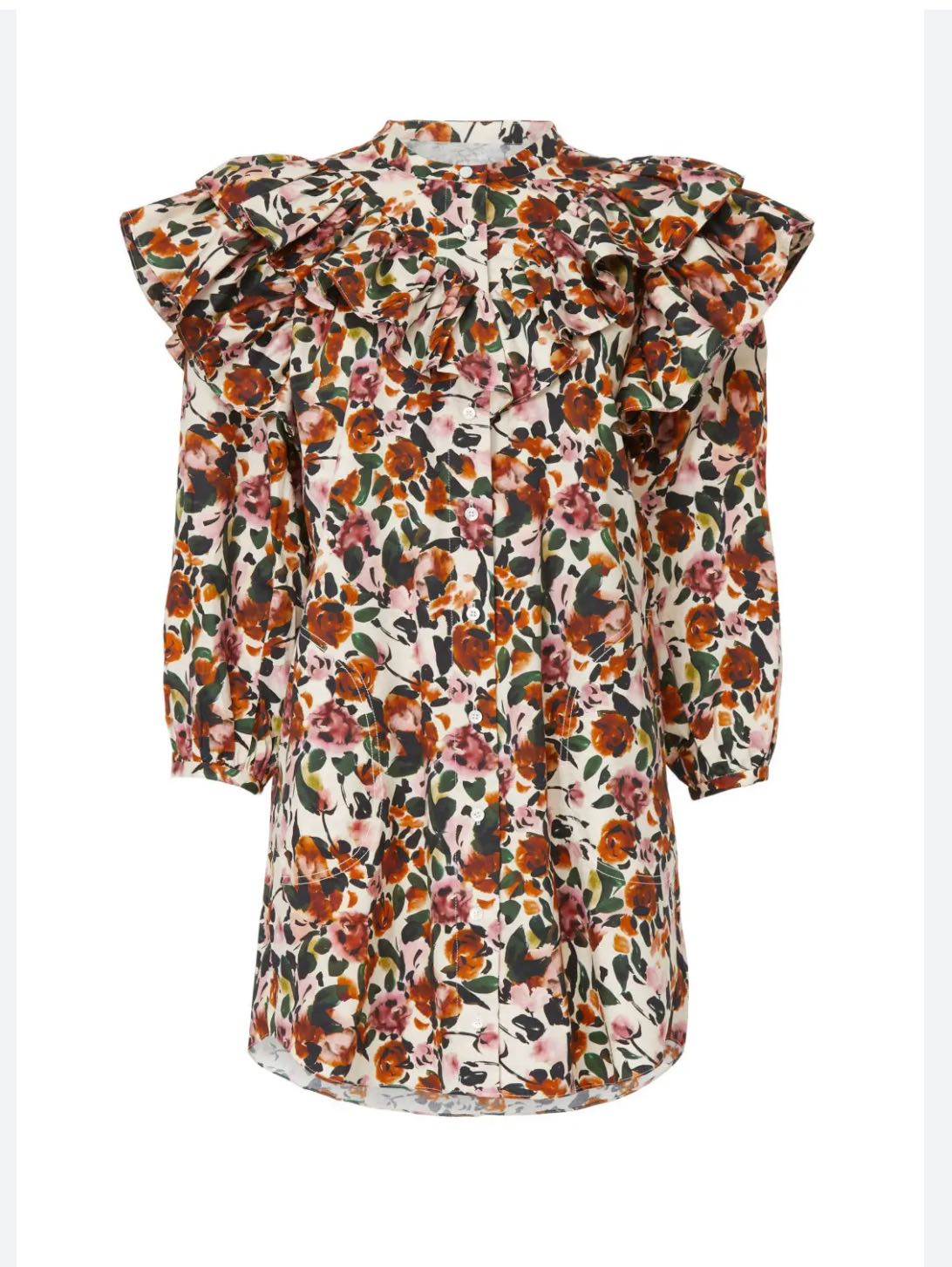 Something navy floral mini dress