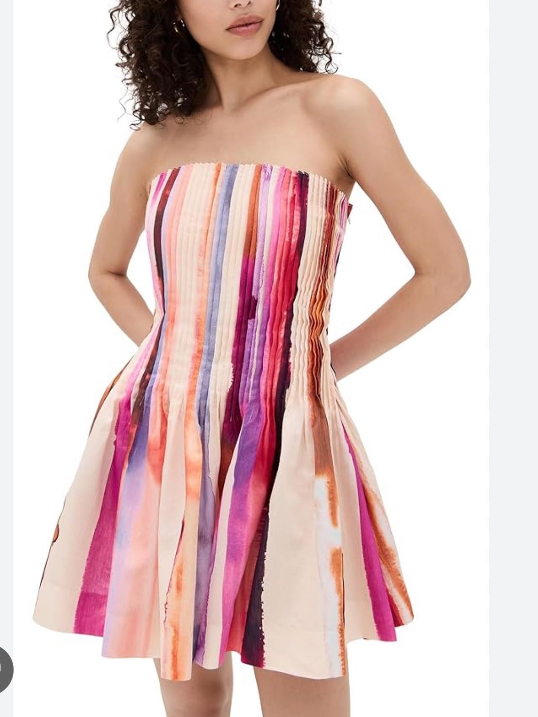 AMUR Gina Pintuck Mini Dress