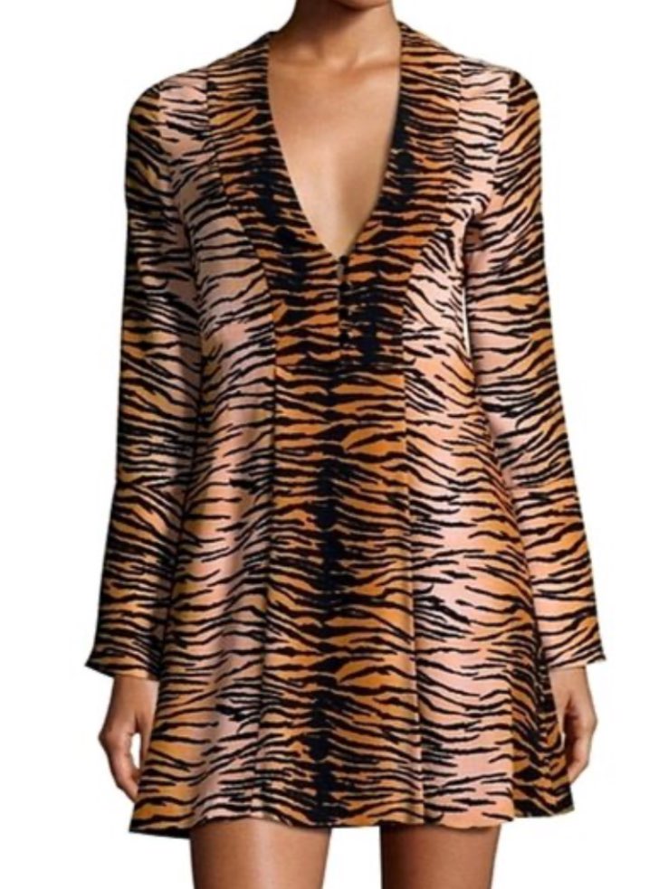 ALC tiger print mini dress