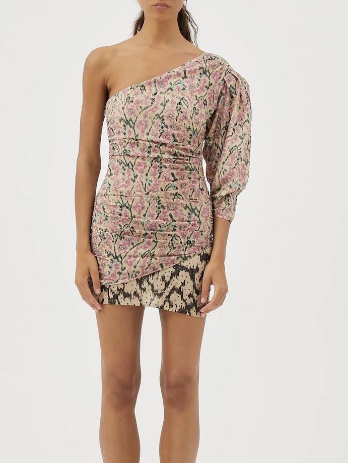 Maria Cher One Shoulder Dress