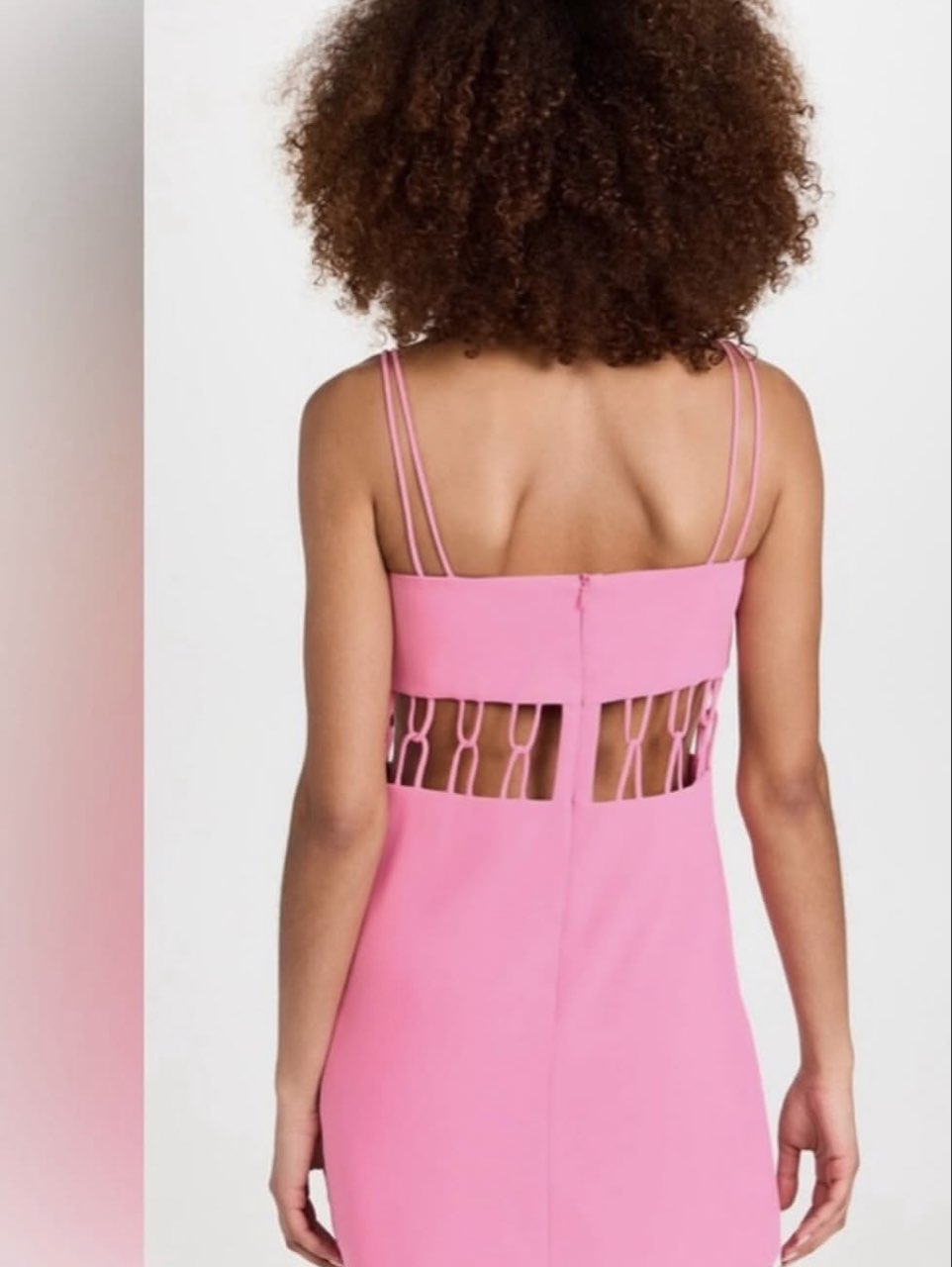 Pink Cutout Mini Dress