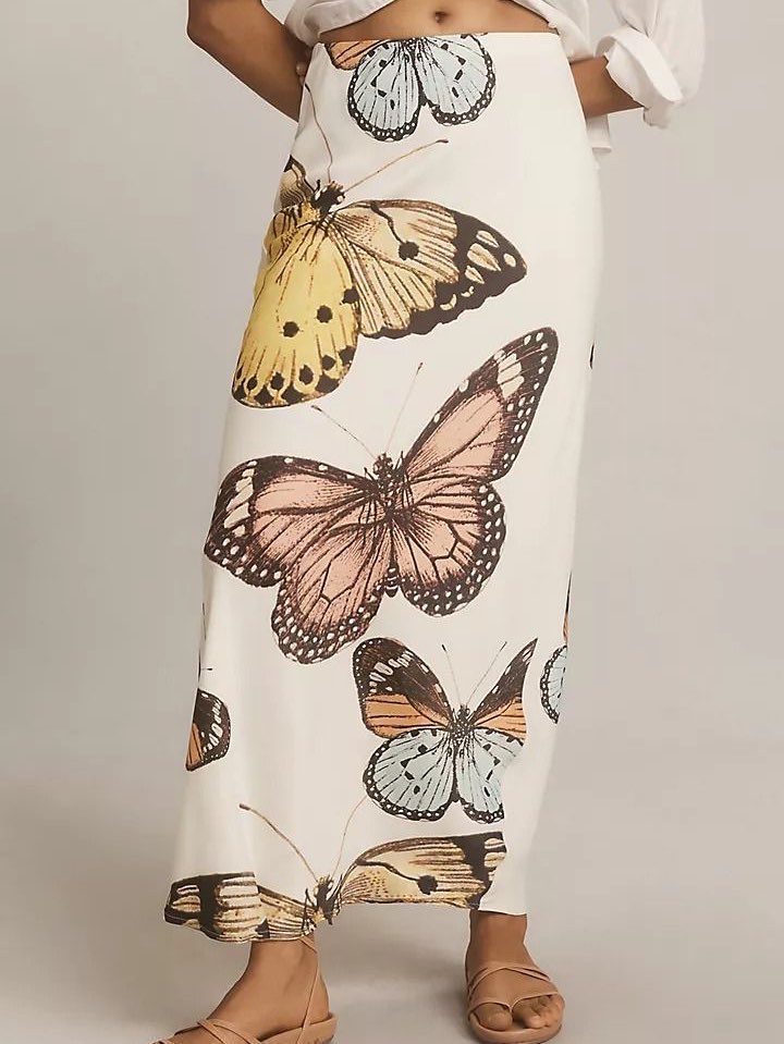 Anthropologie Tilda Slip Skirt