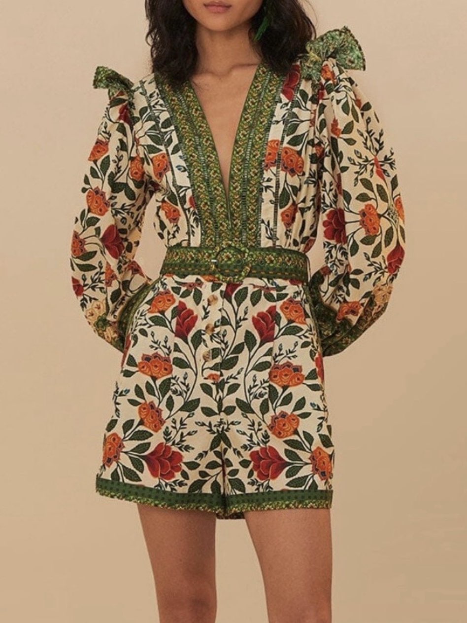 Farm Rio Sand Garden Romper