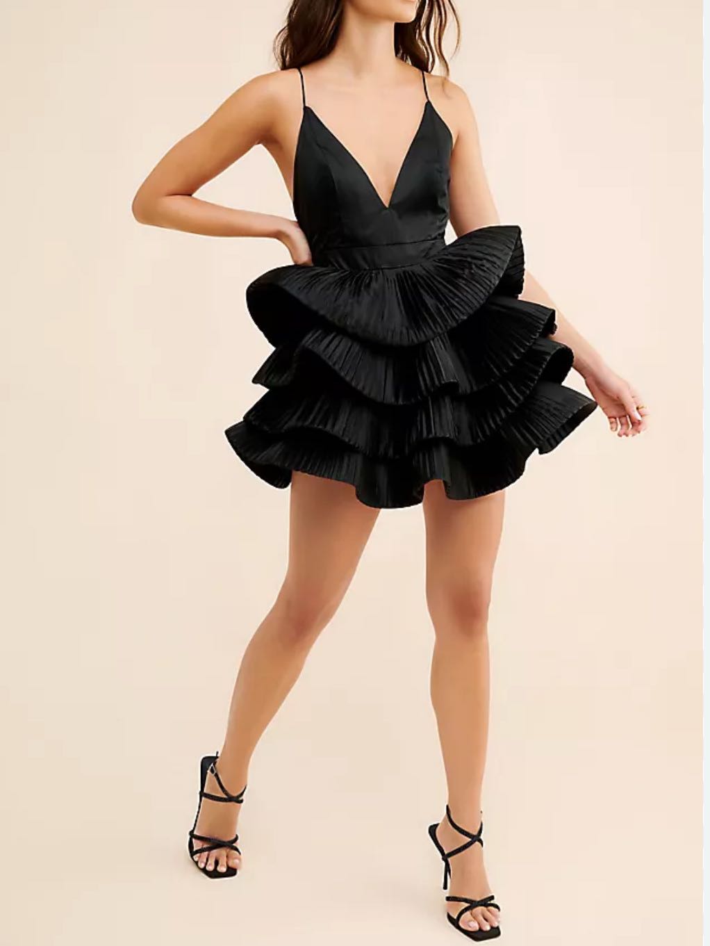 Black mini dress