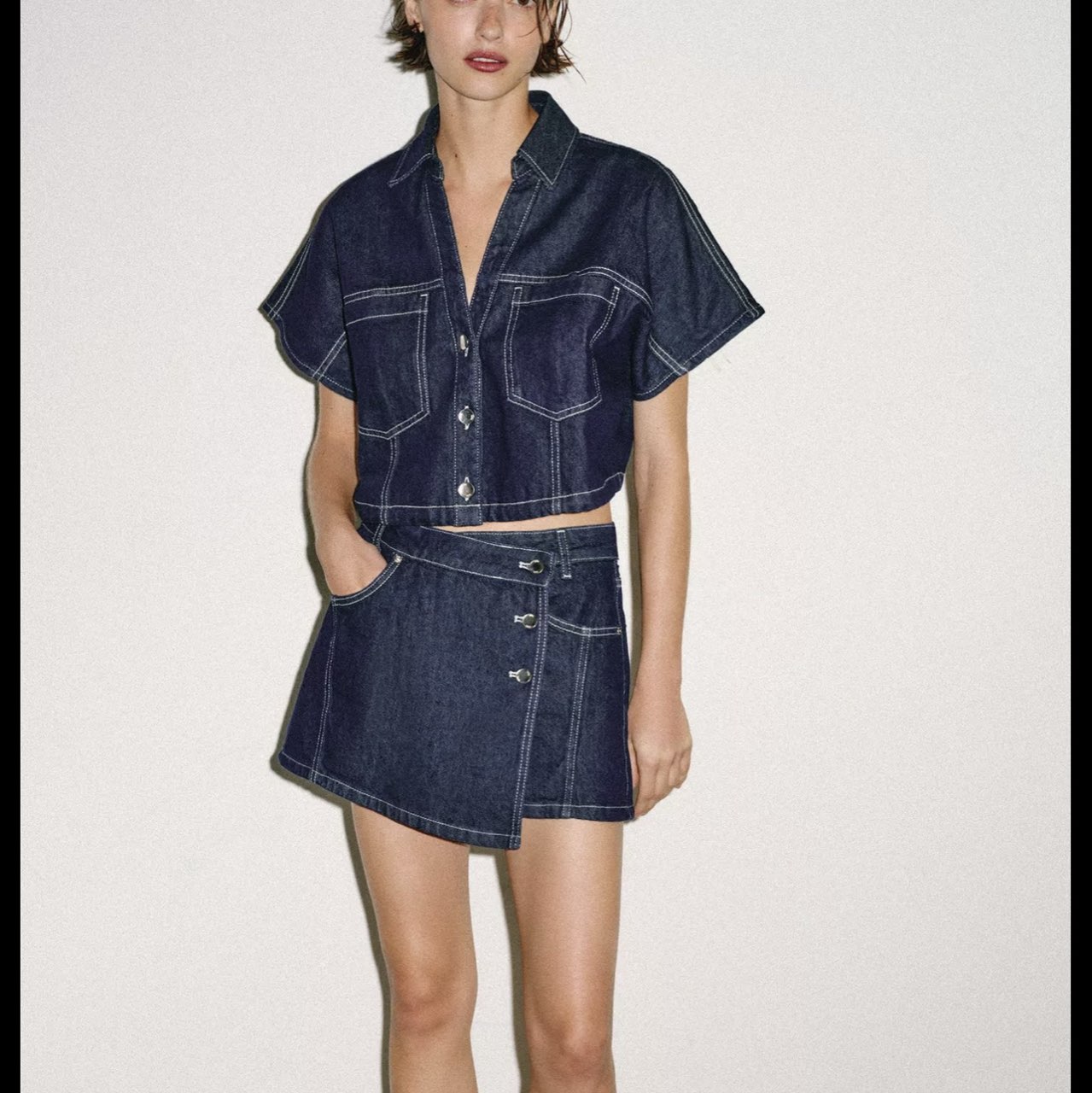 Zara Denim matching set