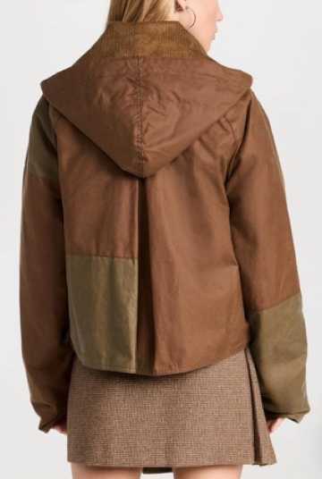 Barbour x GANNI Patchwork Cropped Jacket