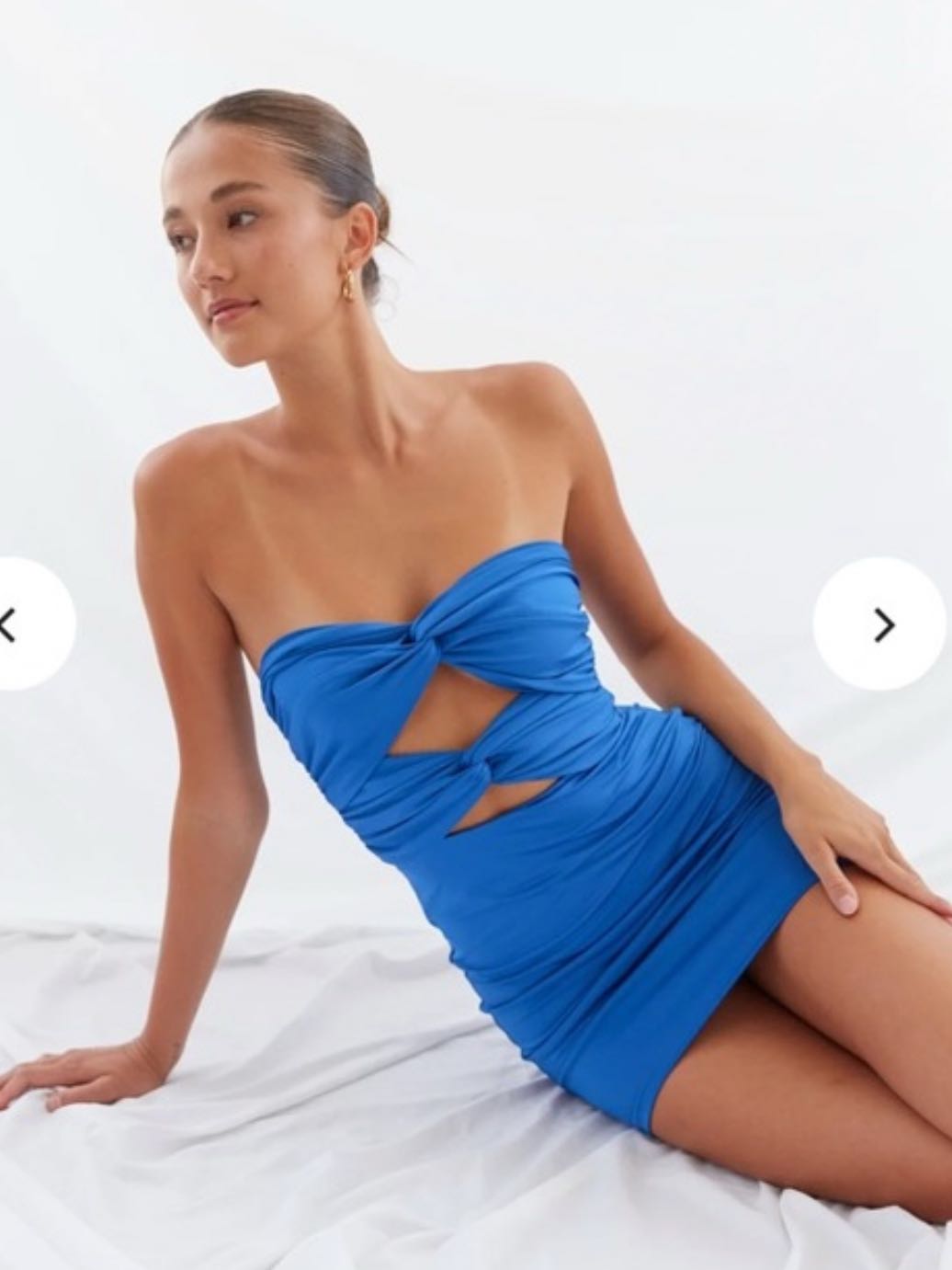 Blue mini dress