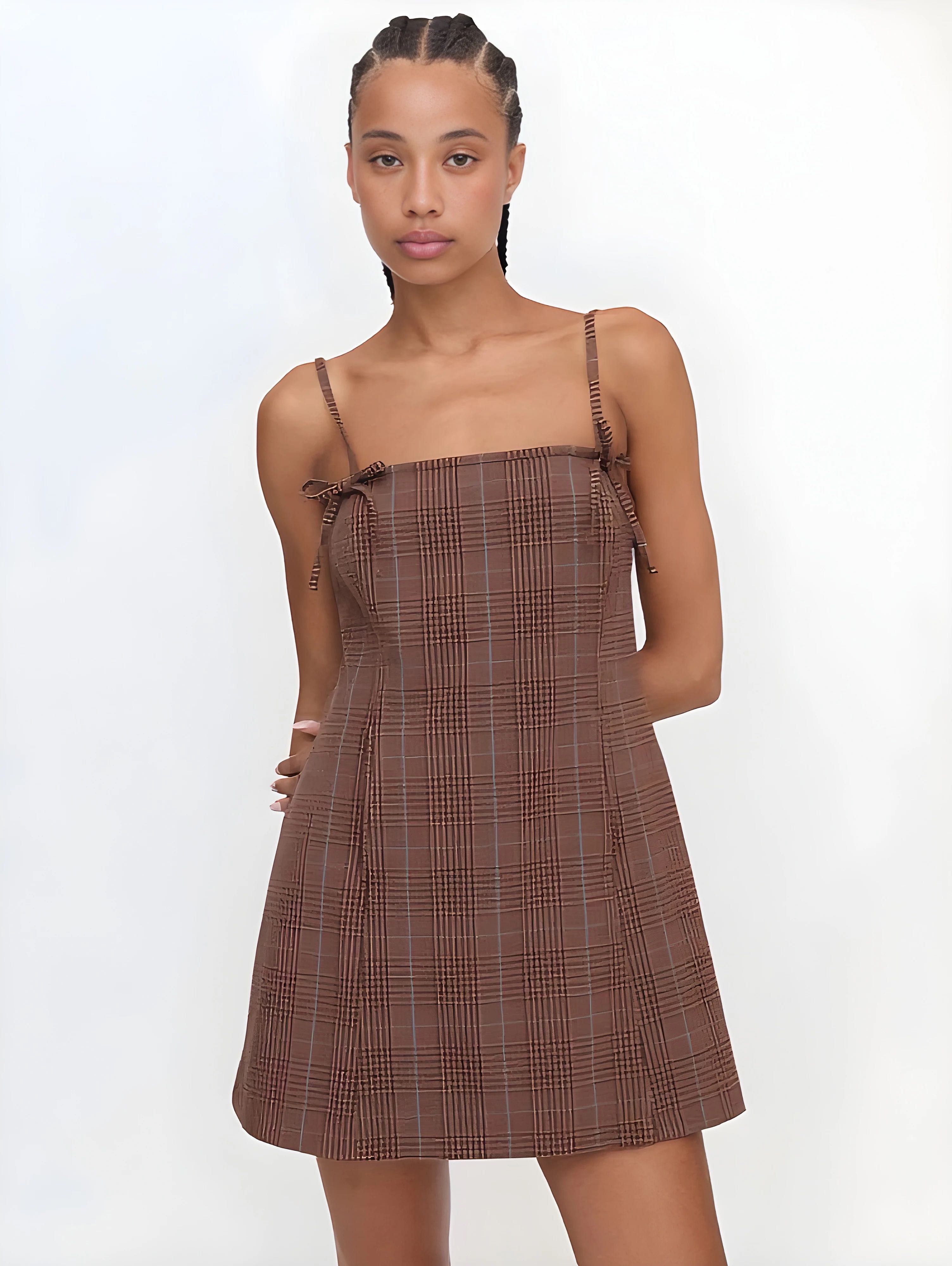 Plaid Mini Dress