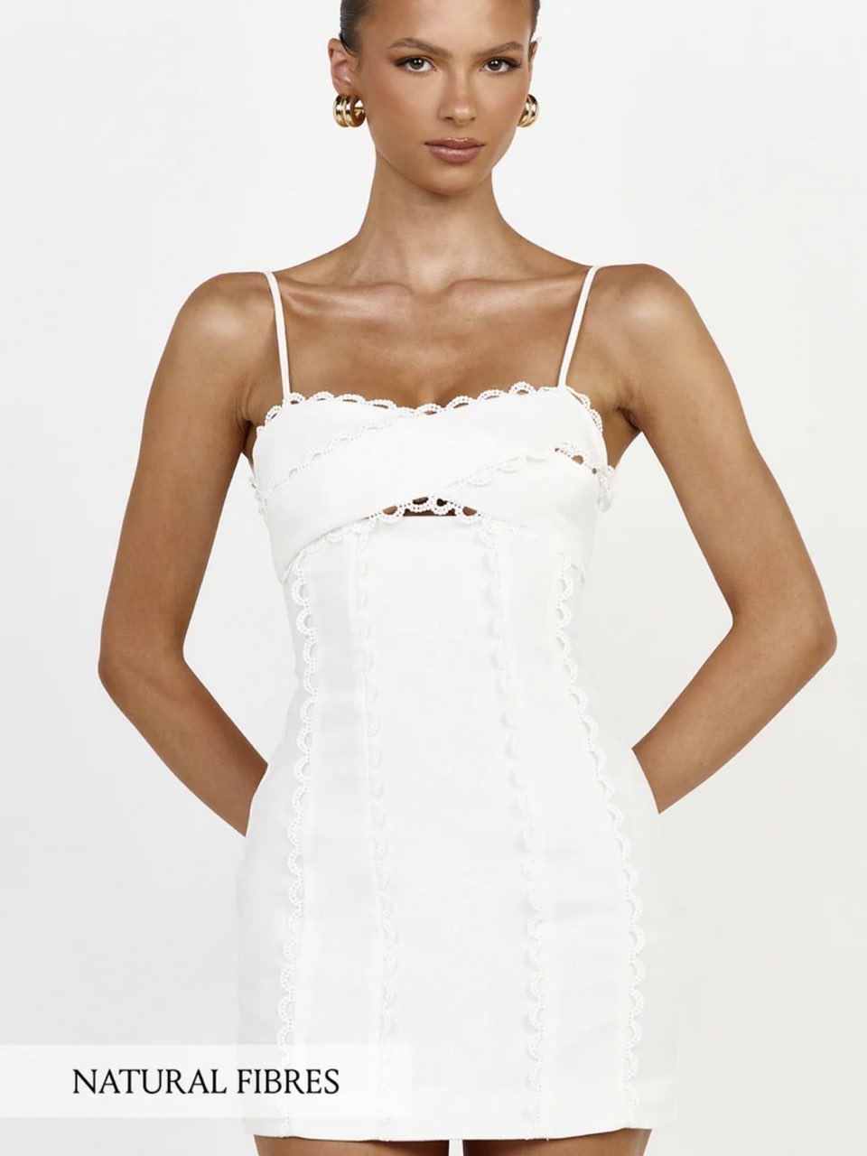 Showpo white mini dress