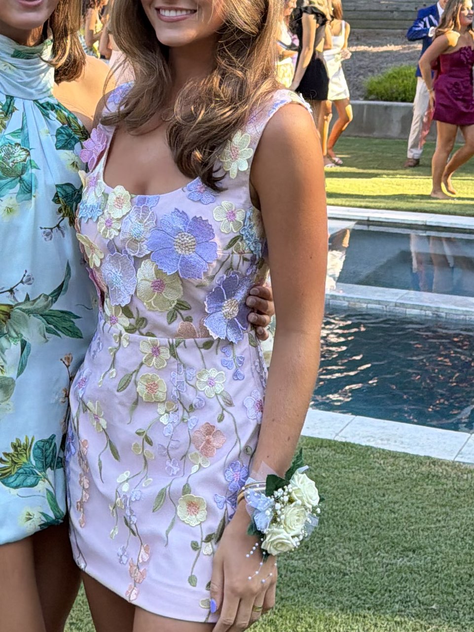 Poppin Mini Dress in Blush Spring Floral