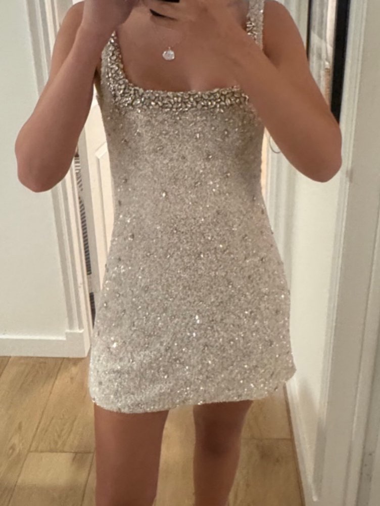Rachel Gilbert Gabrielle Embellished Mini Dress