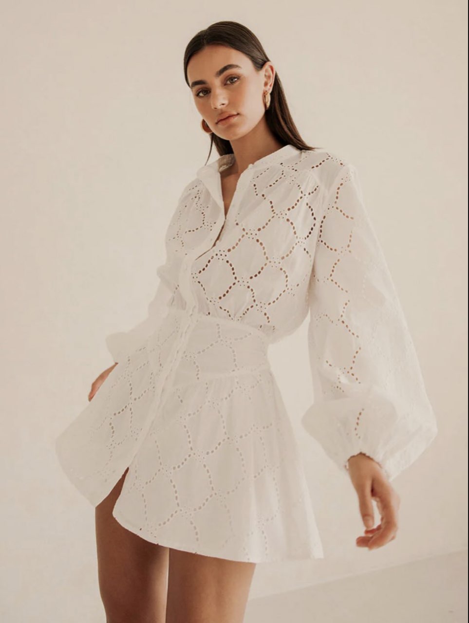 Sabo naima dress in white