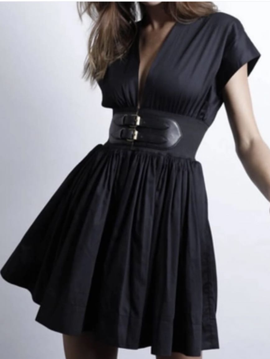 Karina Grimaldi Belted Dress