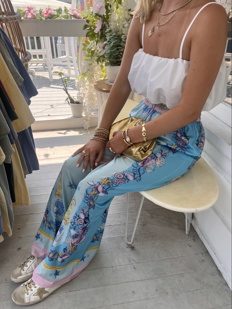 Seashell Vacation/Cover up pants