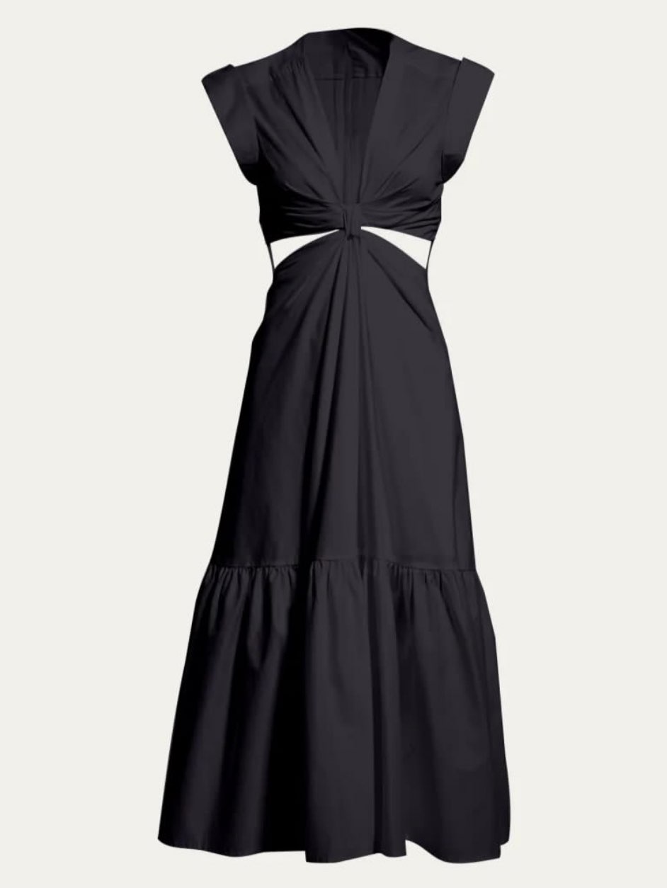 Black Cutout Maxi Dress