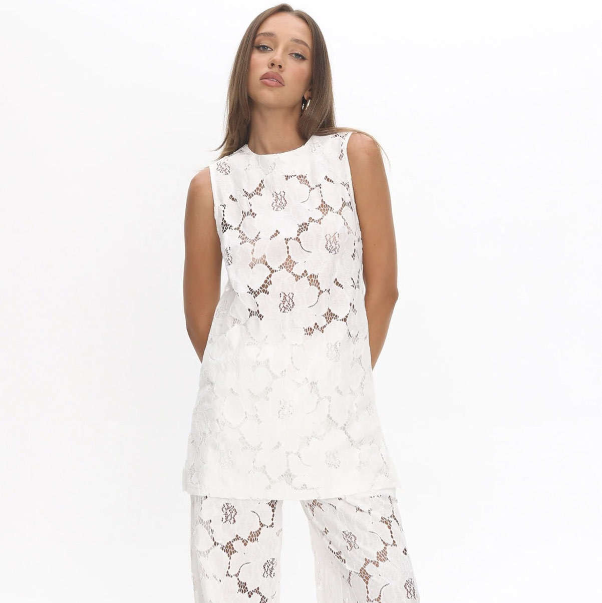 Selfie Leslie Floral Lace Dress