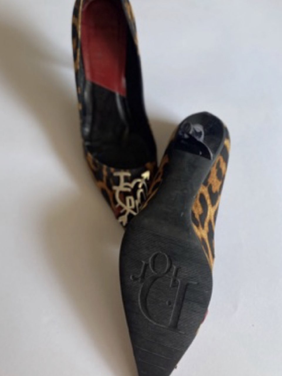 Dior Leopard Print Stiletto Heels