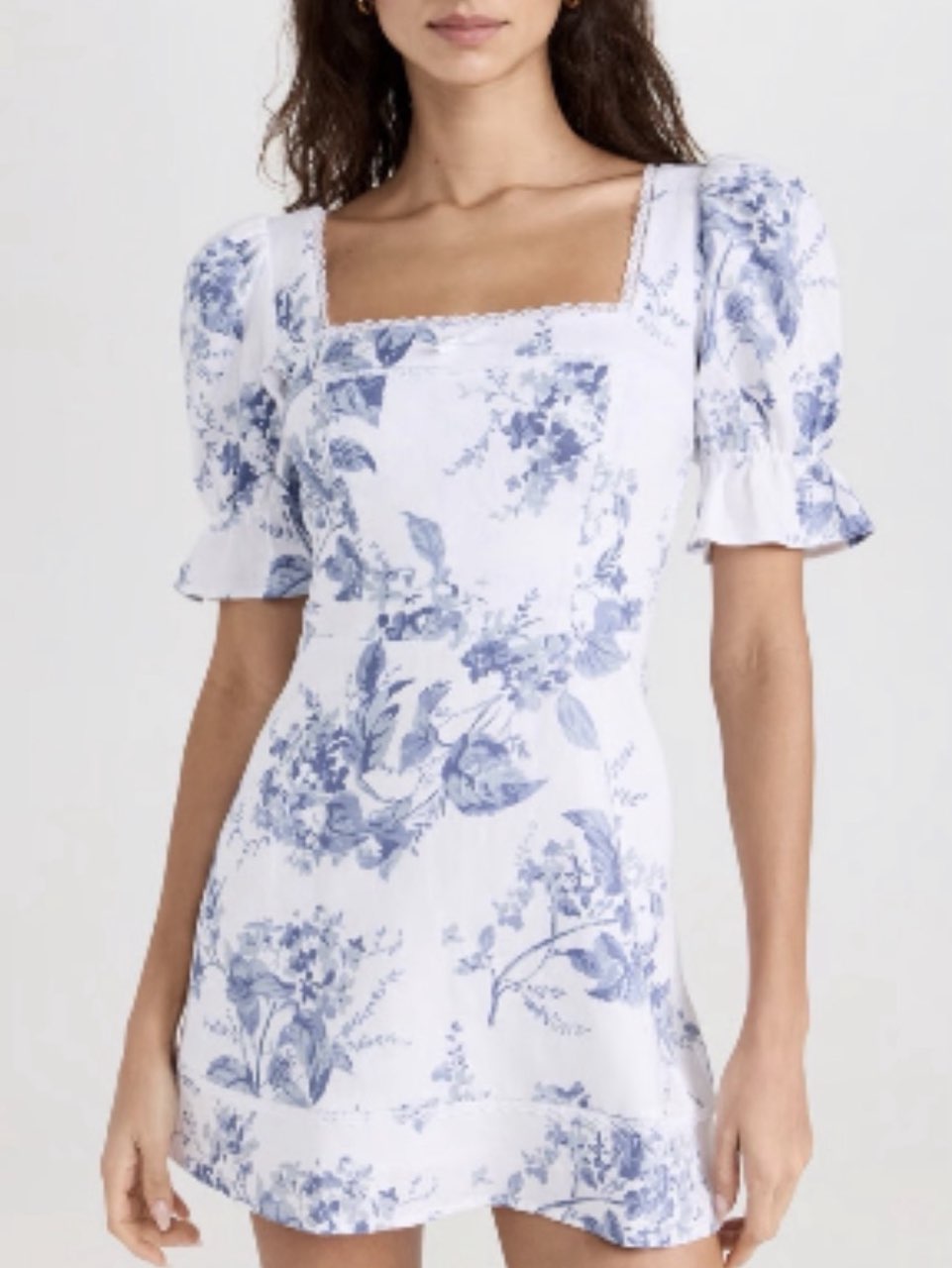 Reformation Evianna Linen Mini Dress