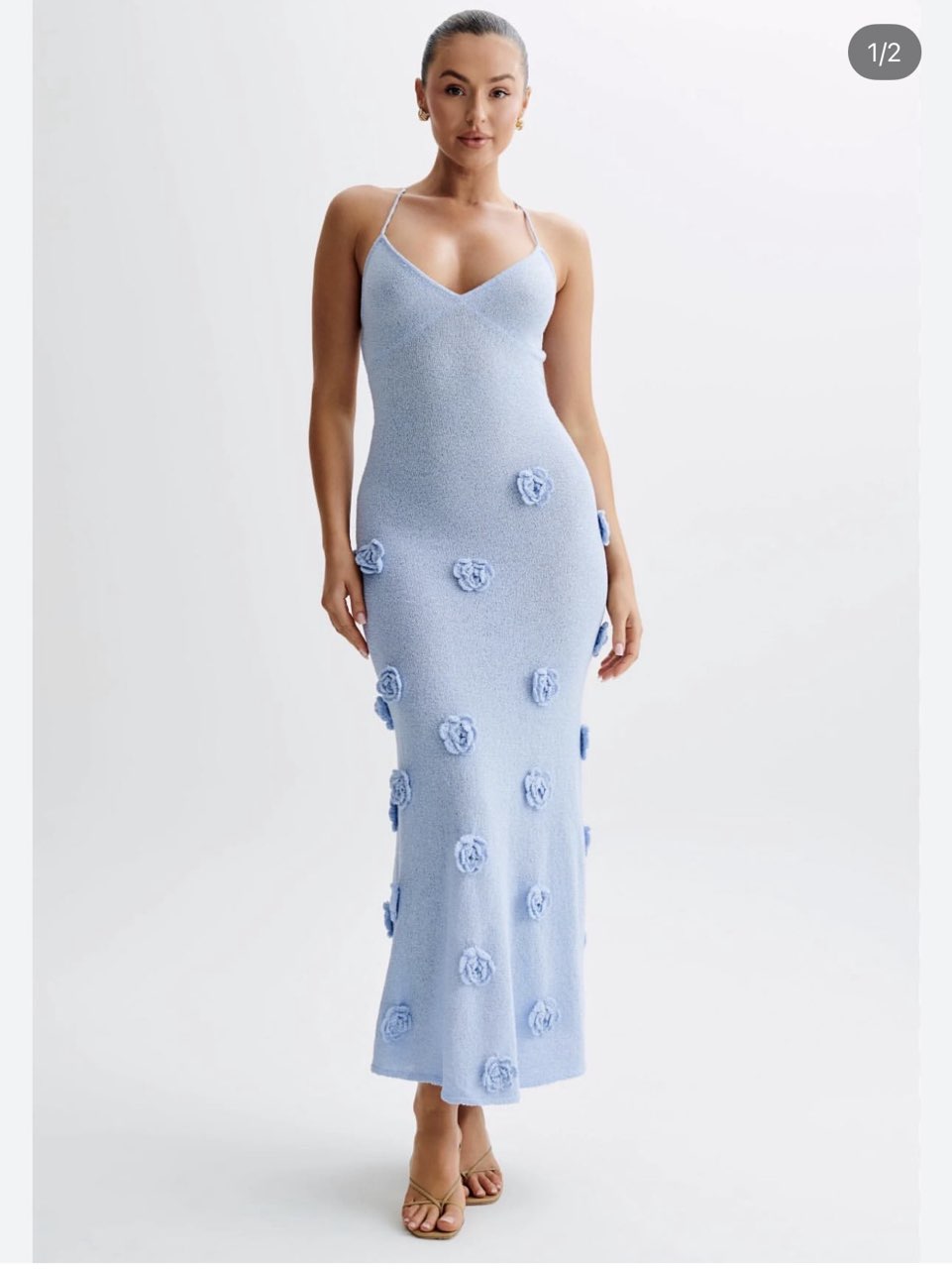 blue maxi dress