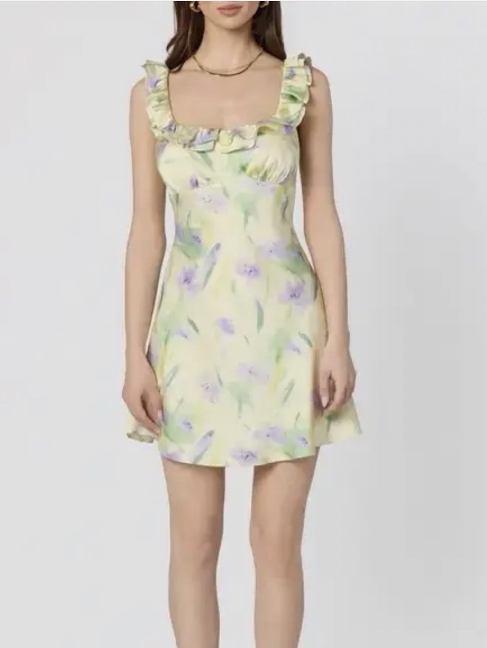 Floral Ruffle Mini Dress