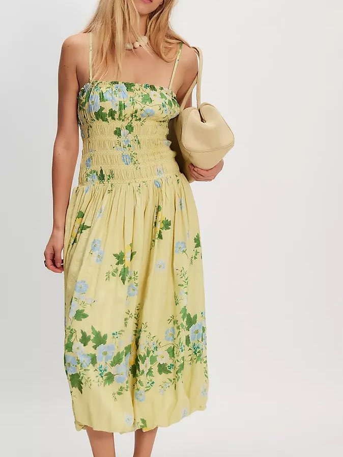 Free People Annalise Midi Dress