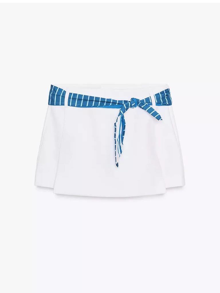 Striped Scarf Skort