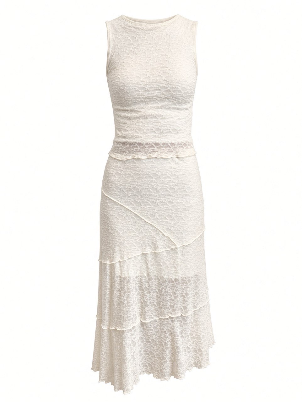 White Lace Two-Piece Set