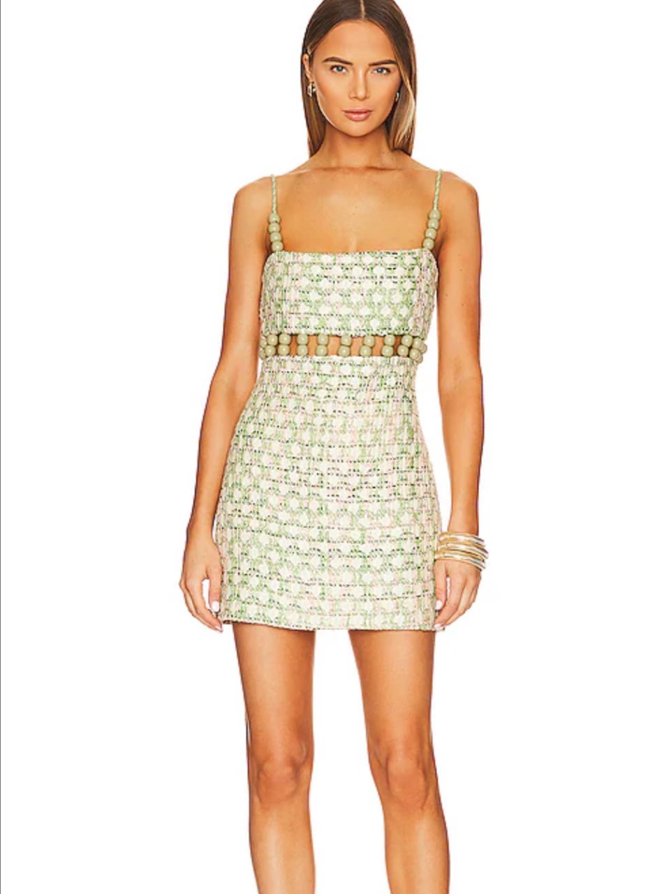 Alexis beaded mini dress
