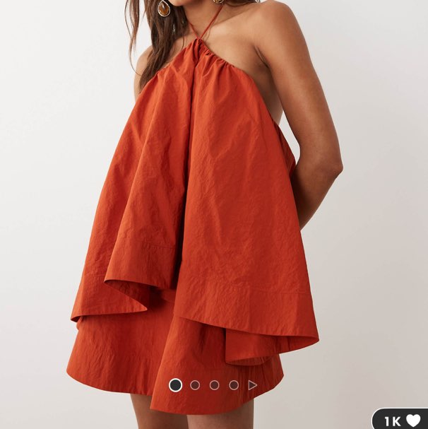 ASOS Halter neck trapeze mini dress