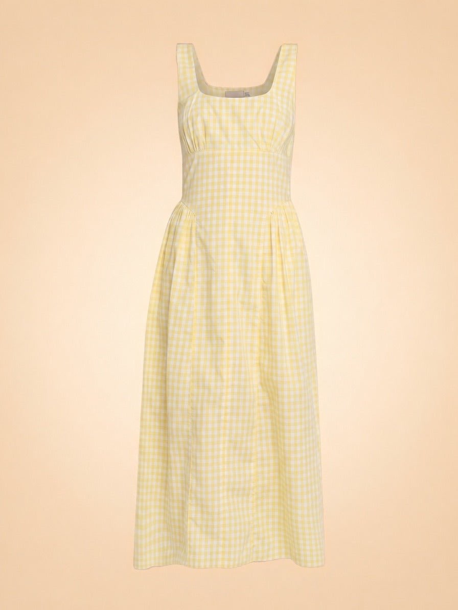 Cadence Gingham Midi Dress