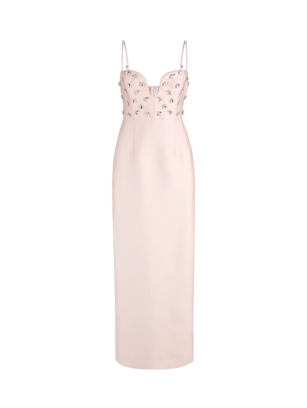 Embellished Pink Maxi Dress
