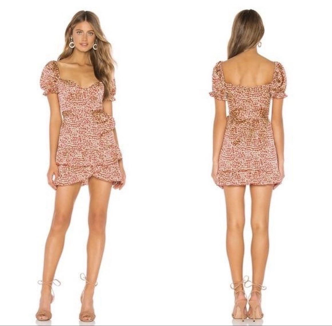 Majorelle Shiloh Red Leopard Mini Dress