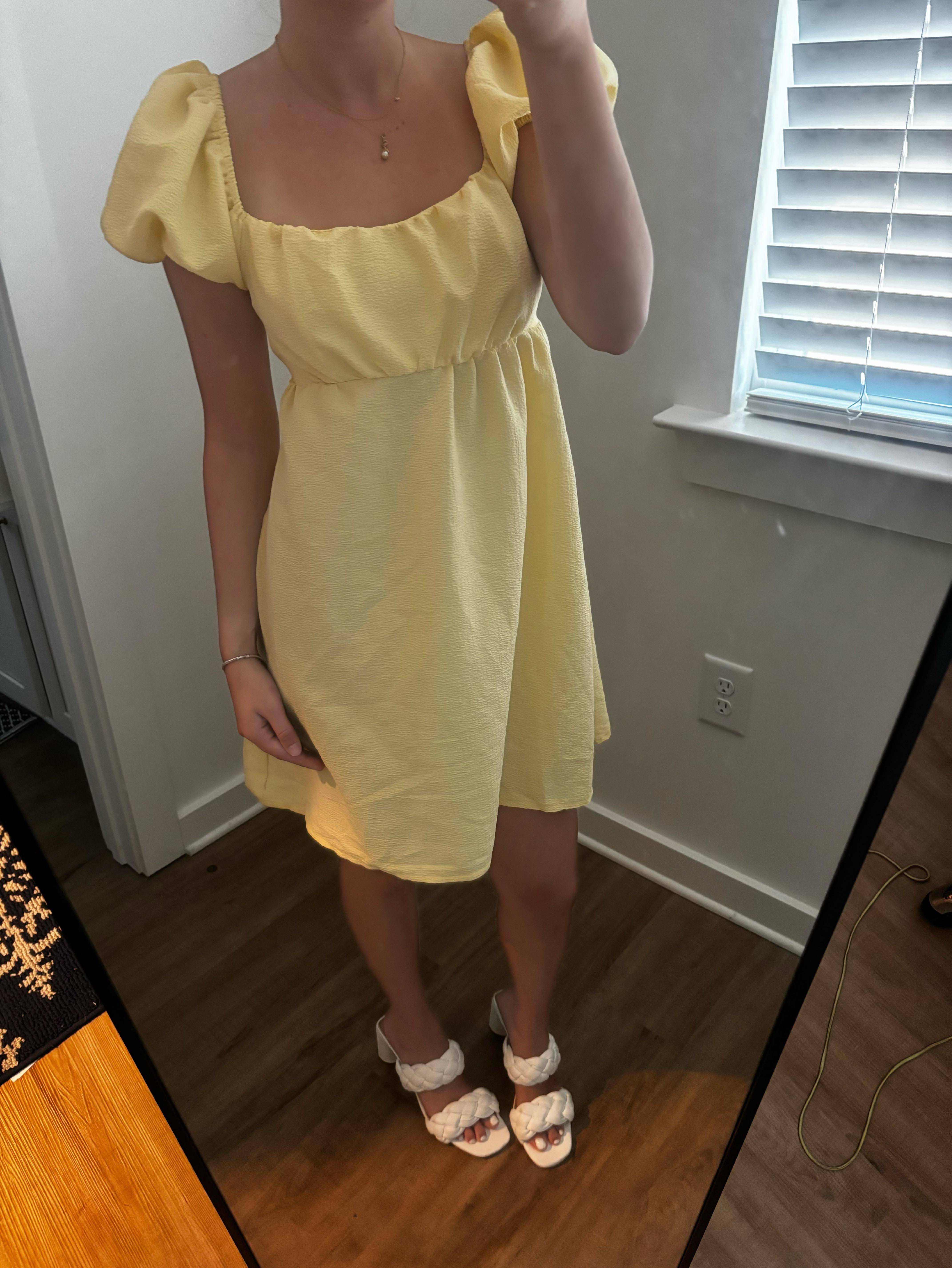 yellow mini dress