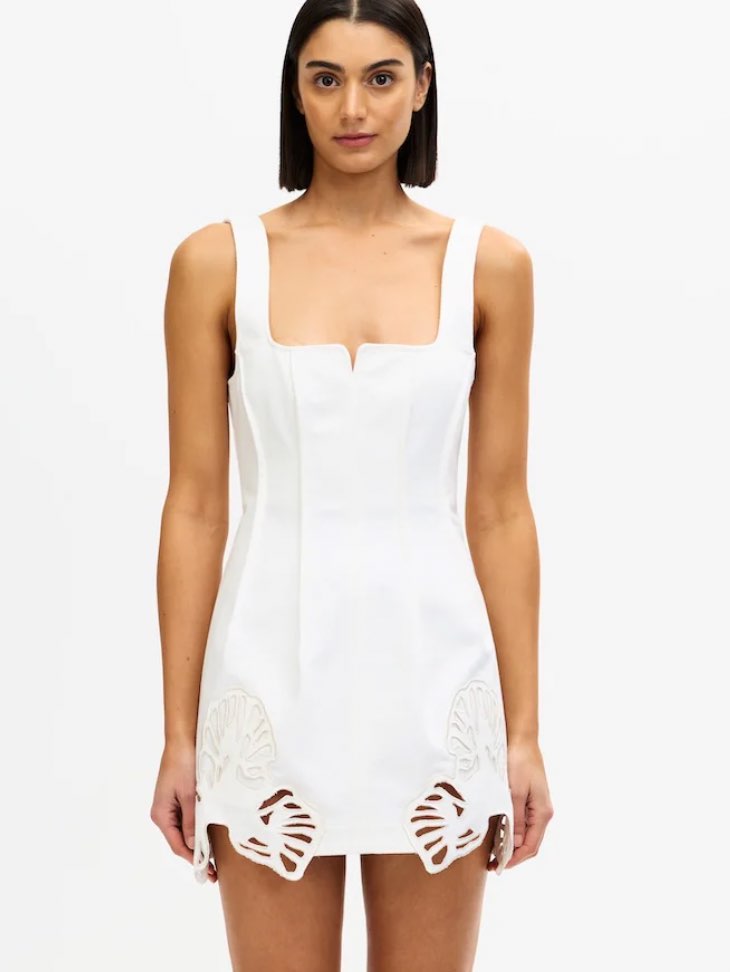 ACLER white mini dress