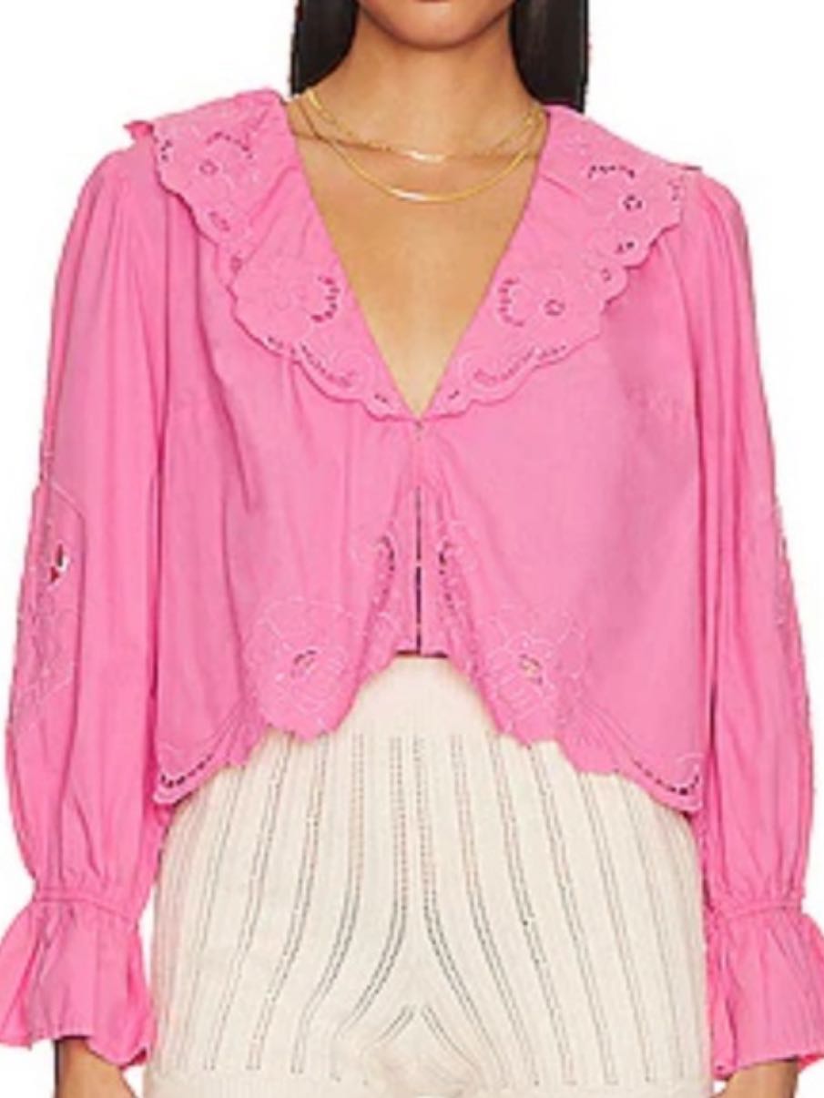 Free People Pink Blouse