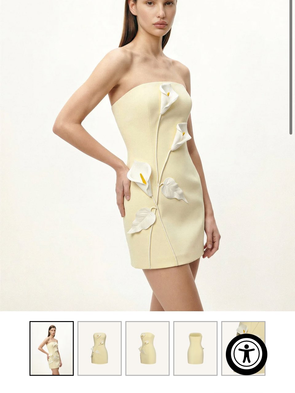 JW PEI Yellow Flower Dress