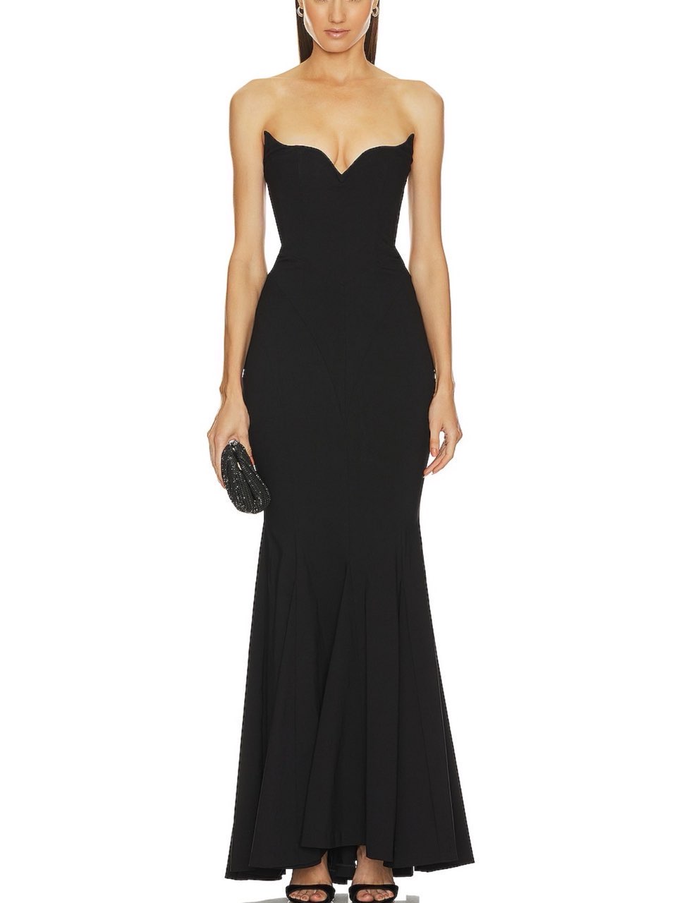 Revolve x Michael Costello Billie Gown in Black