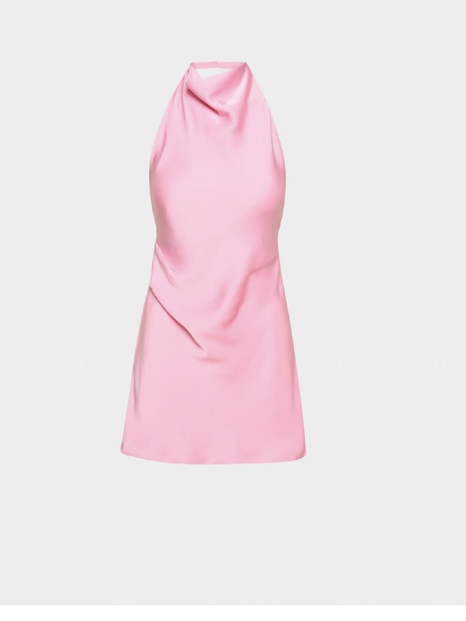 Pink Halter Neck Mini Dress