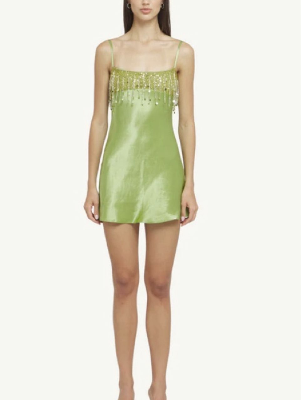 Beaded Trim Slip Dress