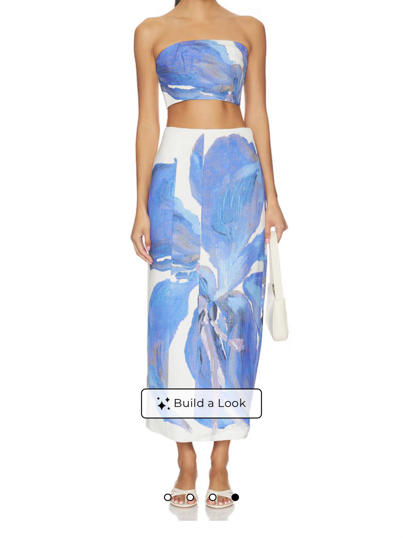 Blue Floral Two-Piece Set