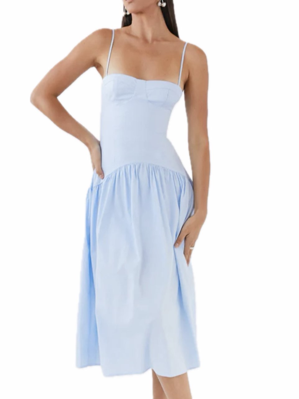 Yvette corset midi dress