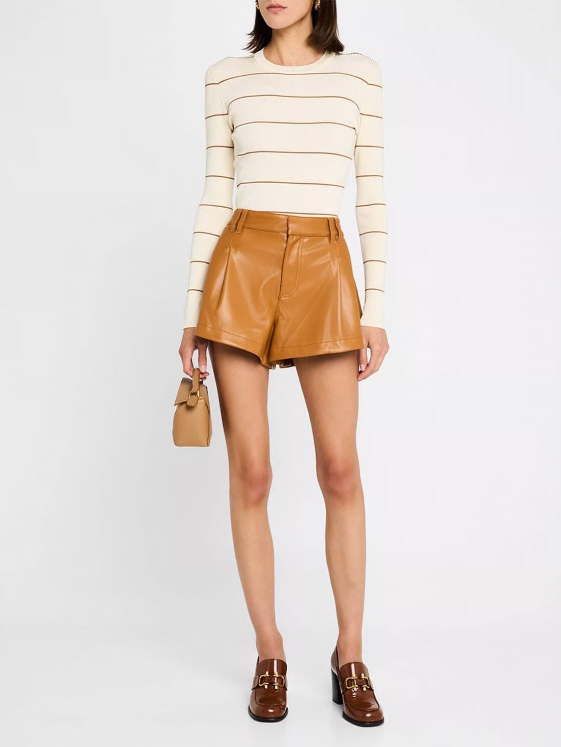 We The Free Reign Vegan Leather Shorts